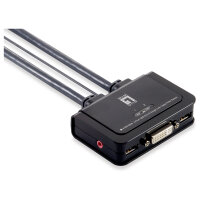 KVM Switch 2x DVI/USB KVM-0260 V2 mit Audio