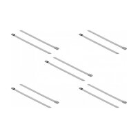 Delock Edelstahlkabelbinder L 200 x B 7,9 mm 10 Stück