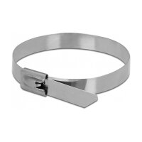 Delock Edelstahlkabelbinder L 300 x B 7,9 mm 10 Stück
