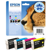 Epson Tinte T0715 4er-Pack black + color T0715