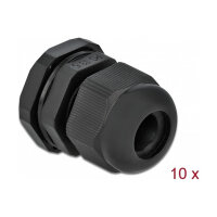 Delock Kabelverschraubung PG13,5 10 Stück schwarz