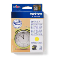 Brother Tinte LC-125XLY Gelb bis zu 1.200 Seiten nach ISO/IEC 24711