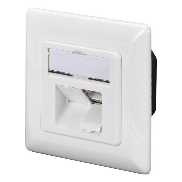 DIGITUS Aufputzdose Cat6a 2xRJ45 geschirmt Signalweiß