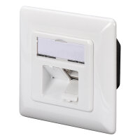 DIGITUS Aufputzdose Cat6a 2xRJ45 geschirmt Signalweiß