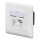 DIGITUS Aufputzdose Cat6a 2xRJ45 geschirmt Signalweiß