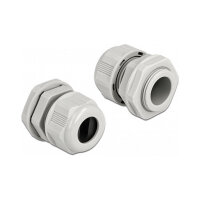 Delock Kabelverschraubung PG16 für Flachkabel grau 2...