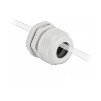 Delock Kabelverschraubung PG16 für Flachkabel grau 2 Stück