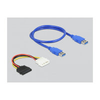 Delock Riser Karte PCI Express x1 zu 2 x PCI 32 Bit Slot mit 60 cm Kabel