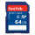 CARD sdxc 64GB Sandisk C4