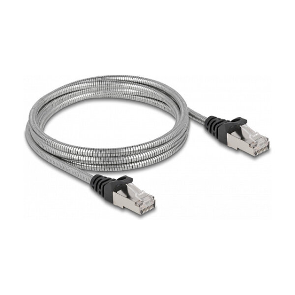 Delock RJ45 Kabel Cat.6A U/FTP mit Metallmantel 2 m