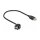 Delock Keystone Modul USB 2.0 A Buchse 110° > USB 2.0 A Buchse mit Kabel schwarz