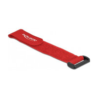 Delock Klett-Kabelbinder mit Schlaufe L 190 x B 25 mm rot...