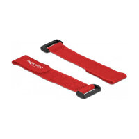 Delock Klett-Kabelbinder mit Schlaufe L 190 x B 25 mm rot...
