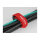 Delock Klett-Kabelbinder mit Schlaufe L 190 x B 25 mm rot 5 Stück