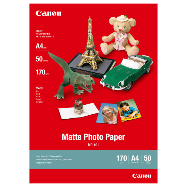 CANON MP-101matte Foto Papier 170g/m2 A4 50 Blatt 1er-Pack