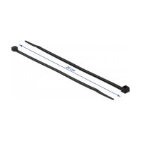 Delock Kabelbinder kälteresistent L 200 x B 4,8 mm schwarz 100 Stück