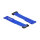 Delock Klett-Kabelbinder mit Schlaufe L 190 x B 25 mm blau 5 Stück