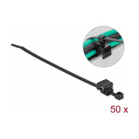 Delock Kabelbinder mit Befestigungsclip L 200 x B 4,8 mm...