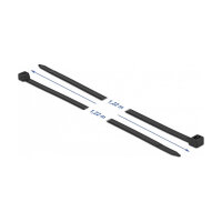 Delock Kabelbinder UV-beständig L 1220 x B 9,0 mm schwarz 10 Stück