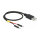 Delock USB Stromkabel Typ-A auf 2 x Pfostenstecker einzeln Strom 30 cm