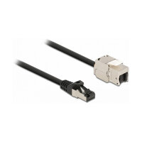 Delock Kabel RJ45 Stecker zu Keystone Modul RJ45 Buchse...