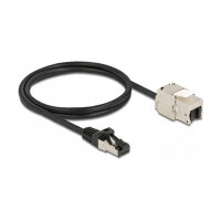 Delock Kabel RJ45 Stecker zu Keystone Modul RJ45 Buchse...