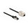Delock Kabel RJ45 Stecker zu Keystone Modul RJ45 Buchse Cat.6A 1 m schwarz