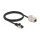 Delock Kabel RJ45 Stecker zu Keystone Modul RJ45 Buchse Cat.6A 1 m schwarz