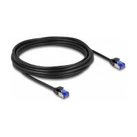 Delock RJ45 Netzwerkkabel Cat.6A S/FTP Slim 5 m schwarz
