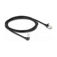 Delock RJ45 Netzwerkkabel Cat.6A S/FTP Slim 90° unten...