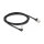 Delock RJ45 Netzwerkkabel Cat.6A S/FTP Slim 90° unten gewinkelt / gerade 2 m schwarz
