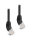 Delock RJ45 Netzwerkkabel Cat.6A S/FTP 45° nach oben gewinkelt 2 m schwarz