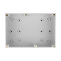 Delock Installationsgehäuse mit Kabeleinführungen 180 x 125 x 90 mm grau
