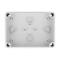 Delock Installationsgehäuse mit Kabeleinführungen 130 x 93 x 57 mm grau