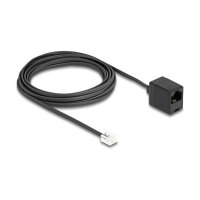 Delock Telefonkabel RJ11 Stecker zu RJ45 Buchse schwarz 5 m