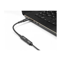 Delock Adapterkabel für Notebook Ladekabel USB Type-C™ Buchse zu HP 4,8 x 1,7 mm Stecker 90° gewinkelt 15 cm