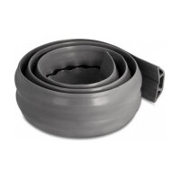 Delock Kabelkanal PVC flexibel 70 x 13 mm - Länge 1,5 m grau