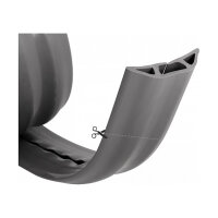 Delock Kabelkanal PVC flexibel 70 x 13 mm - Länge 1,5 m grau