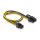Delock Stromkabel PCI Express 6 Pin Stecker zu PCI Express 6+2 Pin Stecker 50 cm