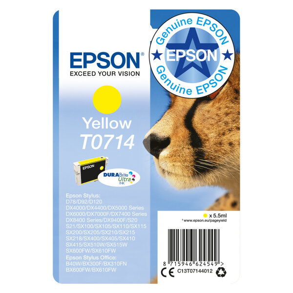 Epson T071440 yellow NEUE VERPACKUNG