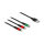 Delock USB Ladekabel 3 in 1 Typ-A zu 2 x Lightning™ / USB Type-C™ 1 m