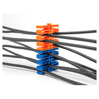 Delock Kabel-Organizer mit 24 Kabeleinführungen blau