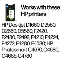 HP 300 original Ink cartridge CN637EE black and...