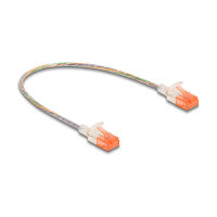 Delock RJ45 Netzwerkkabel Cat.6A U/UTP Slim 0,3 m...
