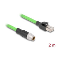 Delock M12 Kabel X-kodiert 8 Pin Stecker zu RJ45 Stecker...