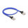 Delock RJ45 Netzwerkkabel mit Geflechtmantel Cat.6A U/FTP Slim 0,5 m blau