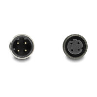 Delock M12 Kabel D-kodiert 4 Pin Stecker zu Buchse PUR (TPU) 1 m
