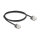 Delock RJ45 Netzwerkkabel Cat.6 UTP Ultra Slim 1 m schwarz mit kurzen Steckern