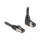 Delock RJ45 Netzwerkkabel Cat.8.1 S/FTP 90° oben gewinkelt / gerade 3 m schwarz