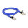 Delock RJ45 Flachband Netzwerkkabel mit Geflechtmantel Cat.6A U/FTP 1 m blau